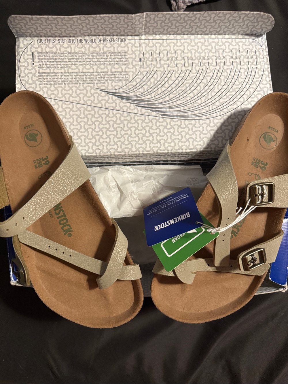 Birkenstock Women's Strappy Sandals in Light Beige with Silver Buckles